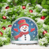 Cheerful Snowman in Red Scarf and Hat (クリスマス)