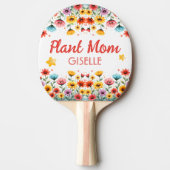 Cheerful Spring Garden Mom Ping Pong Paddle 卓球ラケット (正面)