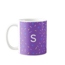 Cheerful Sprinkle Initial Mug