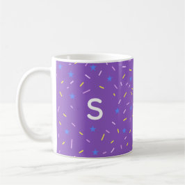 Cheerful Sprinkle Initial Mug コーヒーマグカップ