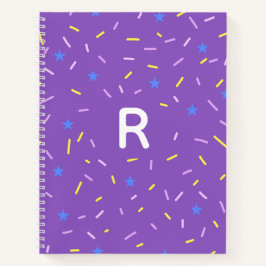 Cheerful Sprinkle Initial Notebook ノートブック