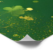 Cheerful St. Patrick’s Day Party Illustration ポスター (角)