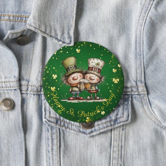 Cheerful St. Patrick’s Day Party Illustration 缶バッジ (インサイチュ)