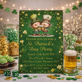 Cheerful St. Patrick’s Day Party Invitation  招待状