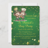 Cheerful St. Patrick’s Day Party Invitation  招待状 (正面)