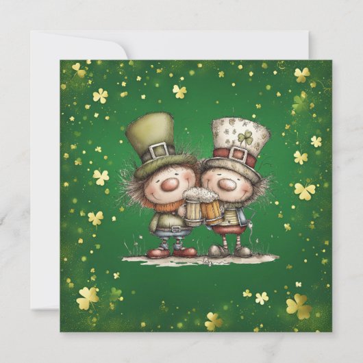 Cheerful St. Patrick’s Day Party Invitation  招待状 (裏面)