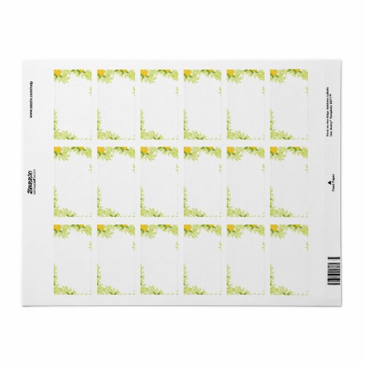 Cheerful Stationery ラベル (フルシート)