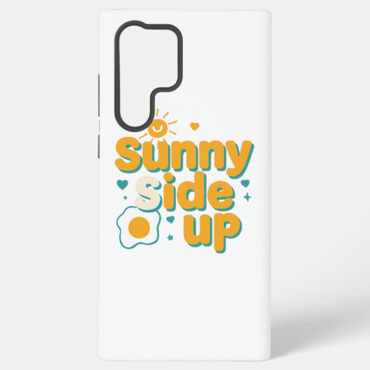 Cheerful "Sunny Side Up" with Egg and Sun Samsung Galaxyケース (裏面)