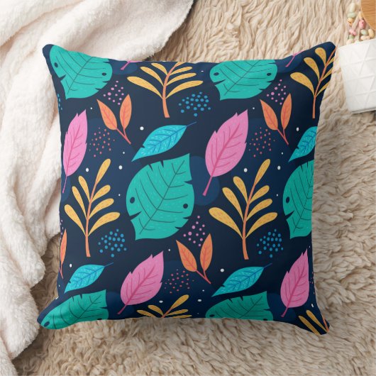 Cheerful Tones Decorative Pillow クッション (ブランケット)