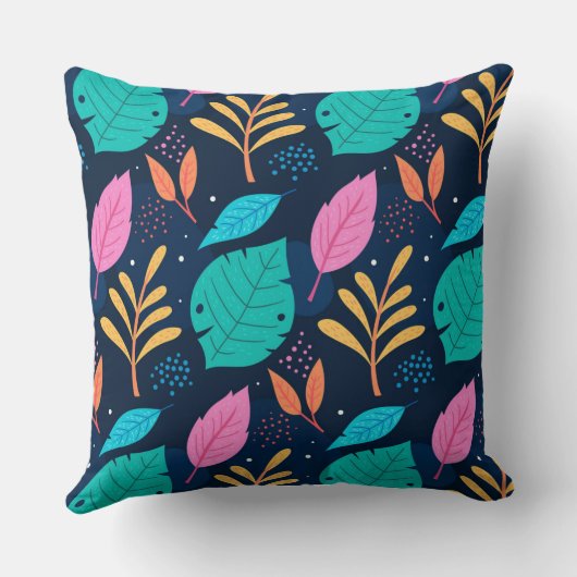 Cheerful Tones Decorative Pillow クッション (裏面)