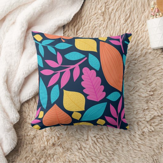 Cheerful Tones Decorative Pillow クッション (ブランケット)