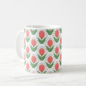 Cheerful Tulips Ceramic Mug コーヒーマグカップ (正面左)