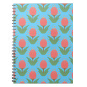 Cheerful Tulips Spiral Photo Notebook ノートブック (正面)