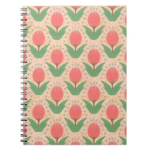 Cheerful Tulips Spiral Photo Notebook