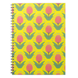Cheerful Tulips Spiral Photo Notebook ノートブック