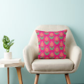 Cheerful Tulips Throw Pillow クッション (椅子)