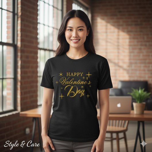 Cheerful Valentines Day Graphic Tri Blend Shirt De トライブレンドＴシャツ