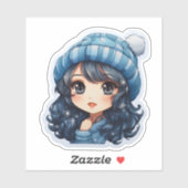 Cheerful Winter Blue Sticker シール (シート)