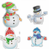 Cheerful Winter Snowmen Collection シール (正面)