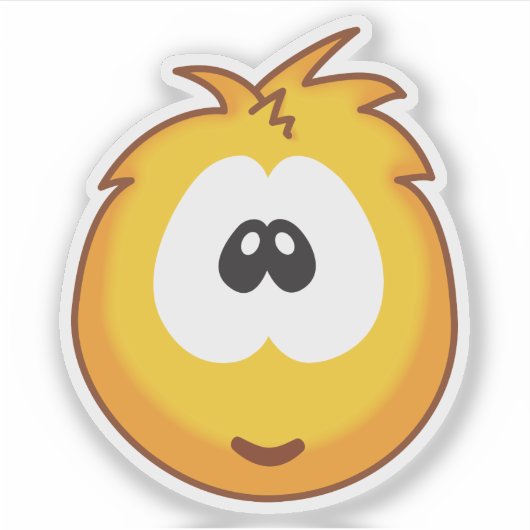 Cheerful Yellow Sneezies シール (正面)