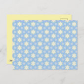Cheerful Yellow Star Pattern Postcard ポストカード (正面/裏面)