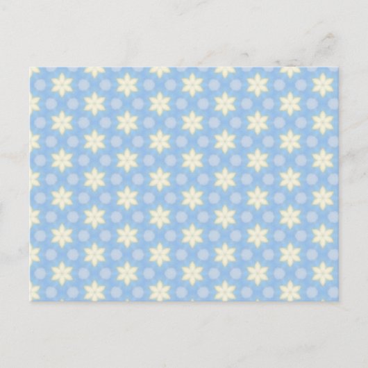 Cheerful Yellow Star Pattern Postcard ポストカード (正面)