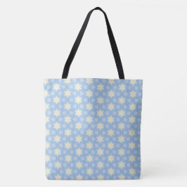 Cheerful yellow starry tote bag トートバッグ
