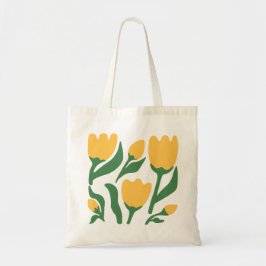 Cheerful Yellow Tulips トートバッグ