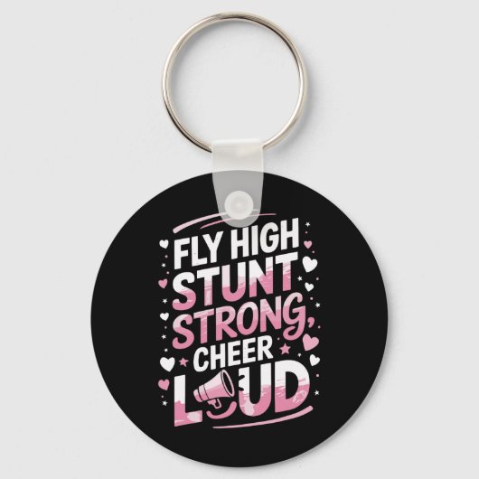 Cheering Cheerleader Quote For Cheer Cheerleading  キーホルダー (正面)