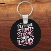 Cheering Cheerleader Quote For Cheer Cheerleading  キーホルダー (正面)