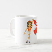 Cheering For Canada Coffee Mug コーヒーマグカップ (正面左)