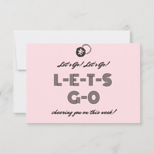 Cheering You On - Chemo Cards of Chemo勇気付けられる 招待状 (正面)