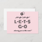 Cheering You On - Chemo Cards of Chemo勇気付けられる 招待状 (正面/裏面)