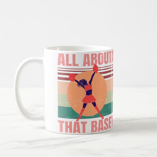 Cheerleader All About That Base Cheerleading コーヒーマグカップ (左)
