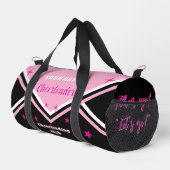 cheerleader bag, personalize pink, white & black  ダッフルバッグ (右コーナー)