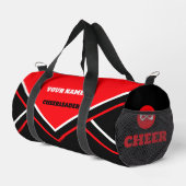 cheerleader bag, personalize red, white & black ダッフルバッグ (右コーナー)