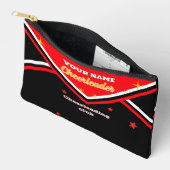 cheerleader bag, personalize red, white & black du アクセサリーポーチ (見開き)