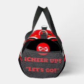 cheerleader bag, personalize red, white & black du ダッフルバッグ (右)