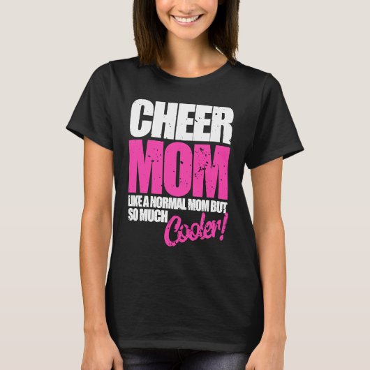 Cheerleader Cheer Mom  Cute Cheerleading Tシャツ (正面)