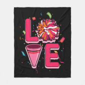 Cheerleader Cheerleading フリースブランケット (正面)