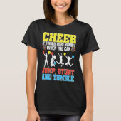 Cheerleader Cheerleading  Cheer It´s hard to be Hu Tシャツ (正面)