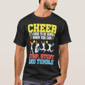 Cheerleader Cheerleading Cheer It´s hard to be Hu Tシャツ (正面)