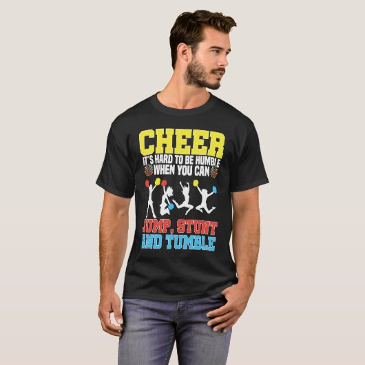Cheerleader Cheerleading Cheer It´s hard to be Hu Tシャツ (正面フル)