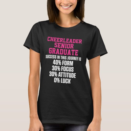 Cheerleader Cheerleading Cheering Success Senior G Tシャツ (正面)