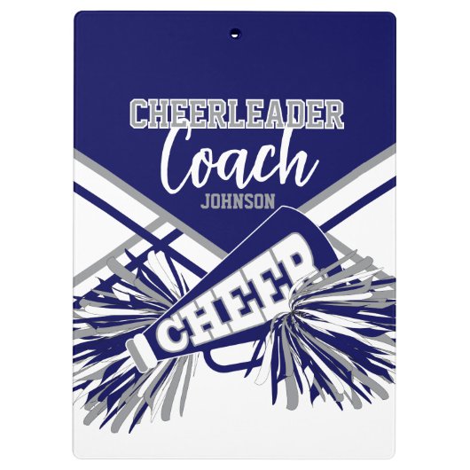 Cheerleader Coach - Navy Blue, Gary & White クリップボード (裏面)