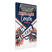 Cheerleader Coach - Navy Blue, Orange & White ミニクリップボード (アングル)