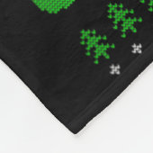 Cheerleader Elf Design Christmas Cheerleading  フリースブランケット (角)