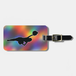 Cheerleader -- Silhouette image - Personalize ラゲッジタグ
