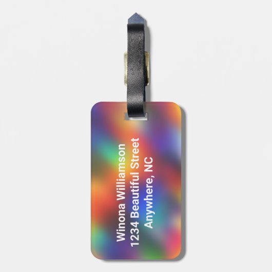 Cheerleader -- Silhouette image - Personalize ラゲッジタグ (裏面縦)