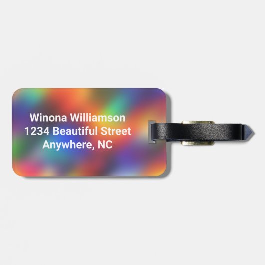 Cheerleader -- Silhouette image - Personalize ラゲッジタグ (裏面横)